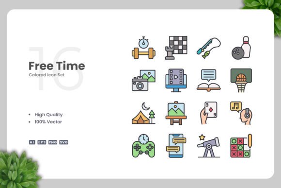 Free Time Color Icons: A Modern Design Solution for Every Project