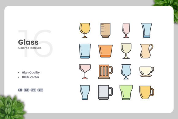 Glass Colored Icons: A Modern Design Solution for Every Project