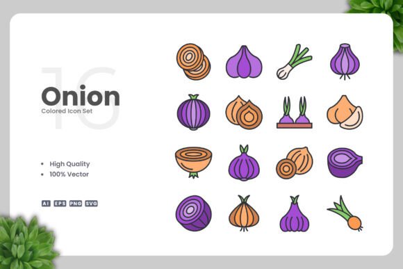 Onion Colored Icons: A Versatile Design Solution for Modern Projects