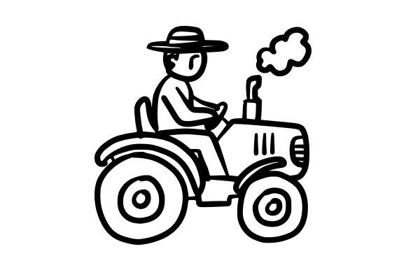 Tractor Drawing: A Versatile Design Asset for Creative Projects