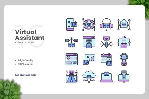 Virtual Assistant Colored Icons: A Strategic Design Tool for Modern Creativity